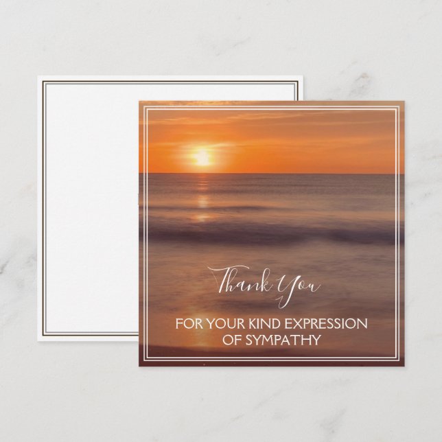 Thank You For Your Kind Expression Of Sympathy (Front/Back)