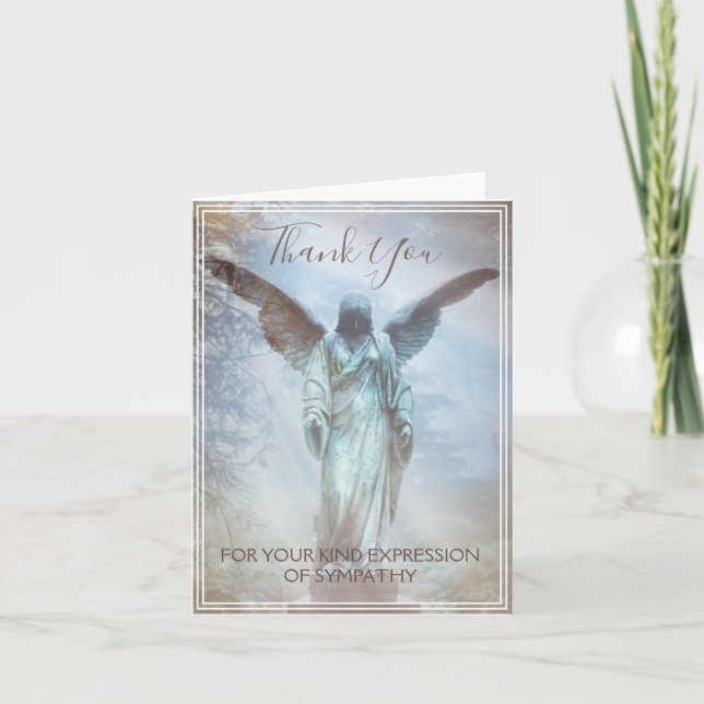 Thank You For Your Kind Expression Of Sympathy Note Card (Front)