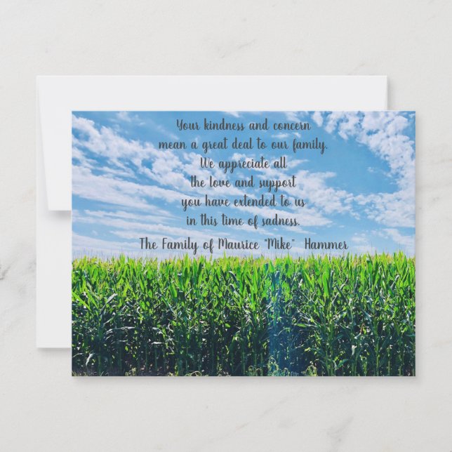 Thank you for your Kindness Save The Date (Front)
