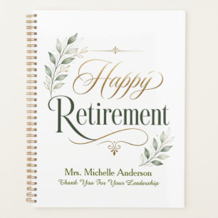Thank You For Your Leadership Personalised Name Planner