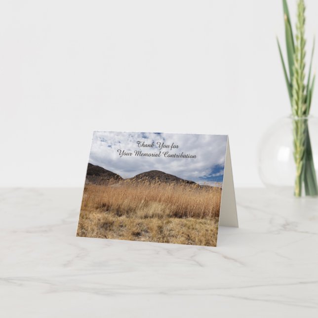 Thank You for Your Memorial Contribution Note Card (Front)