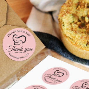 Thank You For Your Order Bakery Classic Round Sticker