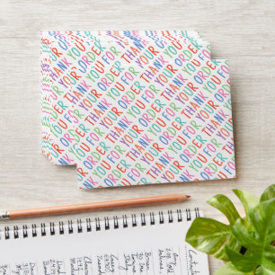 Thank You For Your Order Colourful Simple Moder Envelope