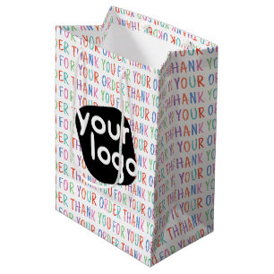 Thank You For Your Order Colourful Simple Moder Medium Gift Bag