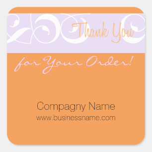 Thank you for your order Corporate deco Sticker