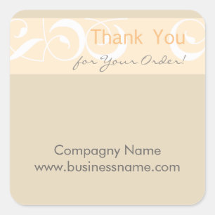 Thank you for your order Corporate Grey Sticker