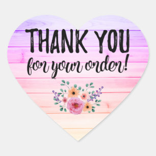 Thank you for your order heart label