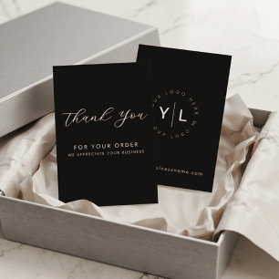 Thank You for Your Order Insert Minimal Card