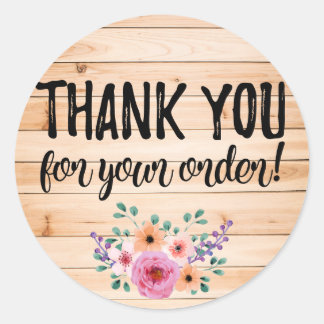 Thank you for your order label
