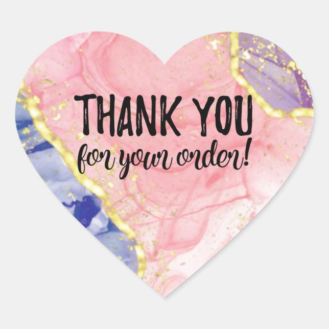 Thank you for your order label (Front)