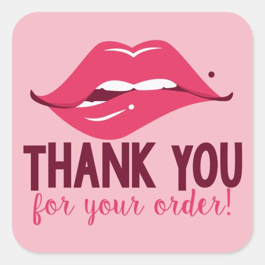 thank you for your order lip stickers zazzlecouk