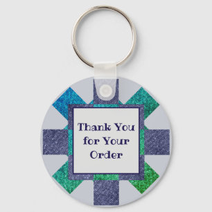 Thank You for Your Order Mosaic Sales Business Key Ring