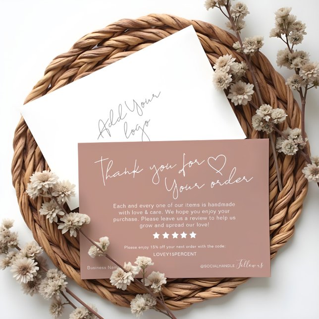 Thank you for your Order Please Leave Us A Review Card (Thank you for your Order Please Leave Us A Review)