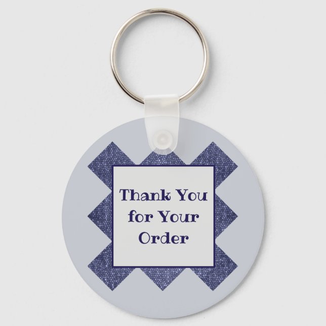 Thank You for Your Order Professional Business Key Ring (Front)