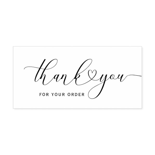 thank you for your order rubber stamp (Imprint)
