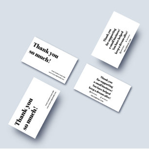 Thank You For Your Order, Small Business Customise Card