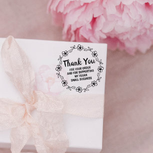 Thank You for your order, Small Business,  Rubber Stamp