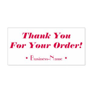 "Thank You For Your Order!" Small Business Stamp