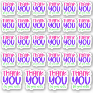 Thank You For Your Order - Vinyl Sticker