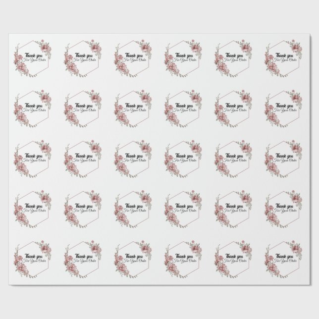 Thank you for your order wrapping paper (Flat)