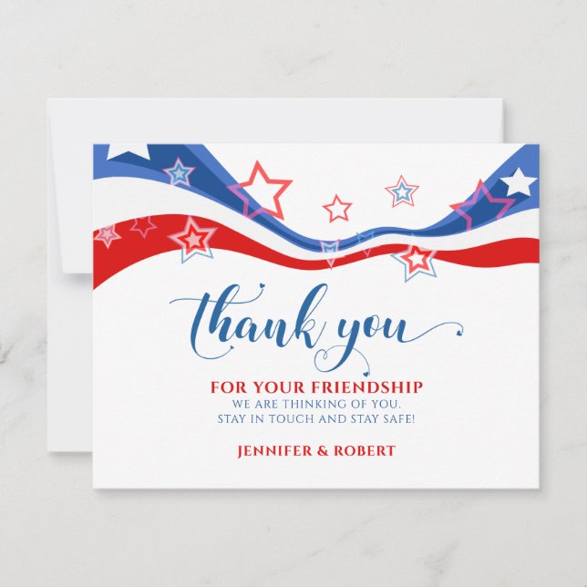 Thank you for your patriotic friends (Front)