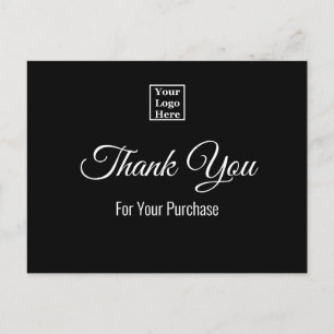 Thank You For Your Purchase Business Template Postcard