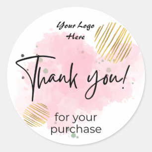 Thank You For Your Purchase Classic Round Sticker