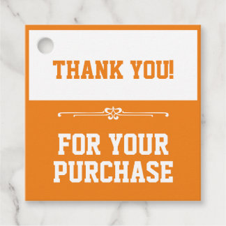 Thank you for your purchase favour tags