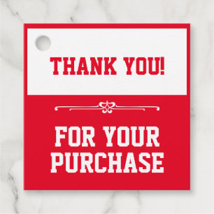 Thank you for your purchase favour tags