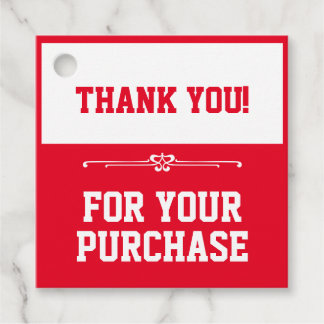 Thank you for your purchase favour tags