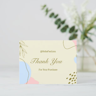 Thank You For Your Purchase Postcard