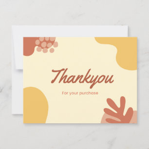 Thank you for your purchase  postcard