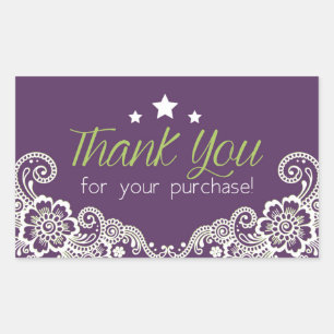 Thank you for your purchase sticker