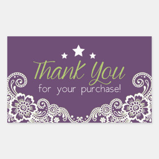 Thank you for your purchase sticker