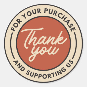 Thank You For Your Purchase Sticker