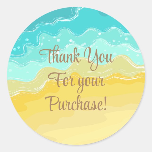 Thank you for your purchase stickers (Front)