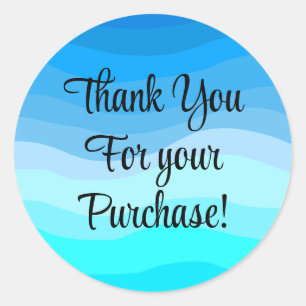 Thank you for your purchase stickers