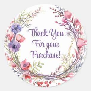 Thank you for your purchase stickers