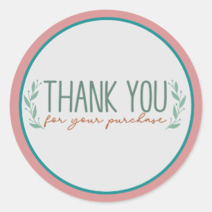 Thank You For Your Purchase Stickers