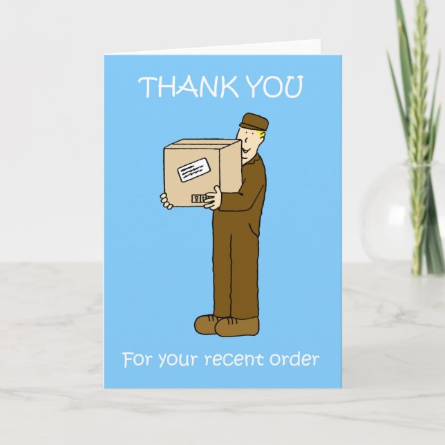 Thank You for Your Recent Order. (Front)
