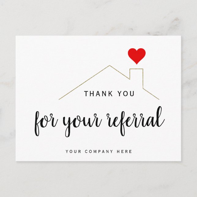 Thank You for your Referral Realty Farming Postcard (Front)
