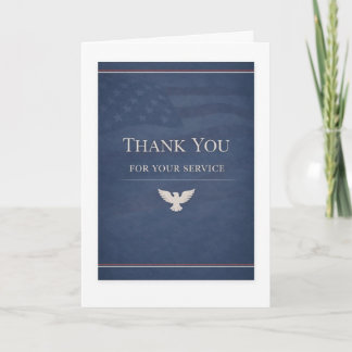 Thank You For Your Service Deepest Appreciation Card
