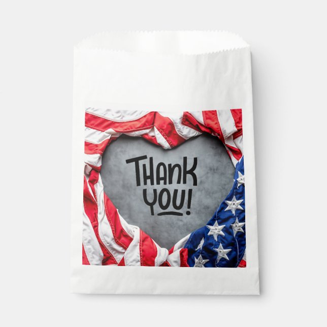 Thank you for Your Service!  Favour Bags (Front)