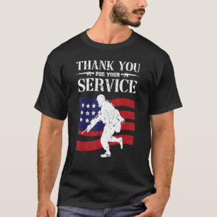 Thank You For Your Service Freedom Father's Vetera T-Shirt