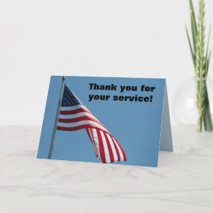 Thank you for your service!  Greeting card