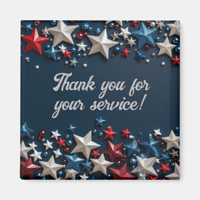 Thank you for your service magnet (Front)