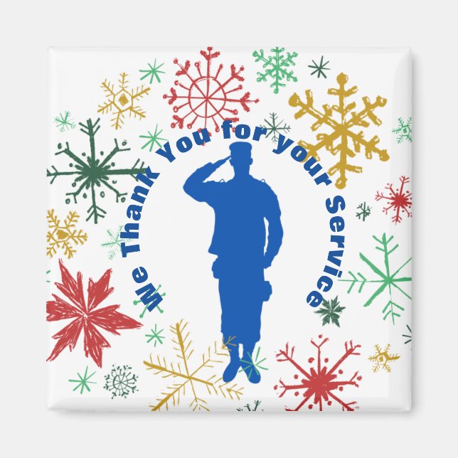 Thank You For Your Service Magnet (Front)