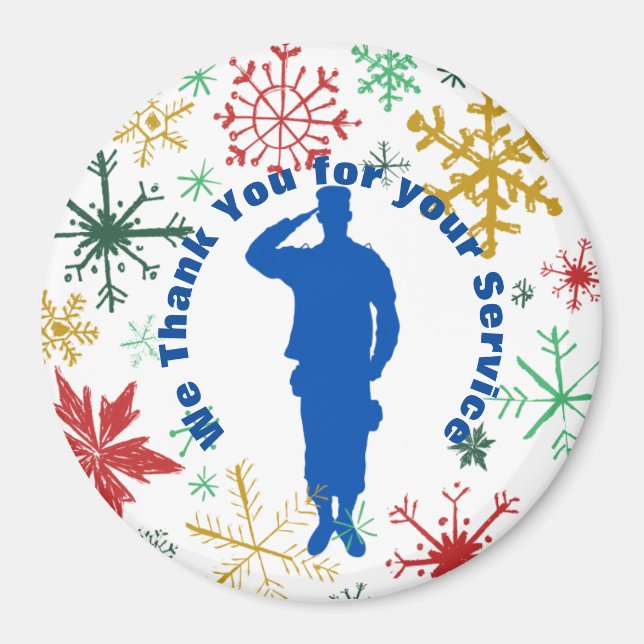 Thank You For Your Service Magnet (Front)