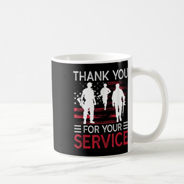 Thank You For Your Service Memorial Day  Coffee Mug (Right)