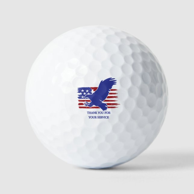 THANK YOU FOR YOUR SERVICE MEMORIAL DAY GOLF BALLS (Front)